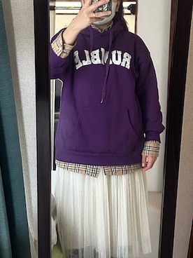 「BURBERRY（バーバリー）のアイテム」を使った、わんちゃんさん（レディース・153cm）の冬コーディネート