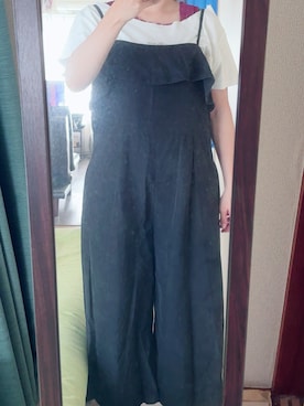 「Honeys（ハニーズ）のアイテム（Tシャツ/カットソー）」を使った、わんちゃんさん（レディース・153cm）の秋コーディネート