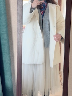 「Honeys（ハニーズ）のアイテム」を使った、わんちゃんさん（レディース・153cm）の冬コーディネート