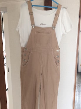 「夏のコーデ」｜「アイテム（オールインワン・サロペット）」を使った、わんちゃんさん（レディース・153cm）の秋コーディネート