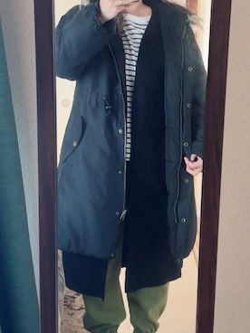 「Honeys（ハニーズ）のアイテム」を使った、わんちゃんさん（レディース・153cm）の冬コーディネート