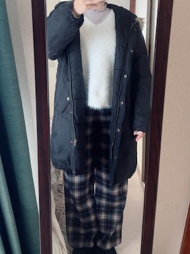 「Honeys（ハニーズ）のアイテム」を使った、わんちゃんさん（レディース・153cm）の冬コーディネート