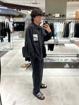 「アイテム（ジャケット/アウター）」を使った、nishioka さん（メンズ・170cm）の夏コーディネート