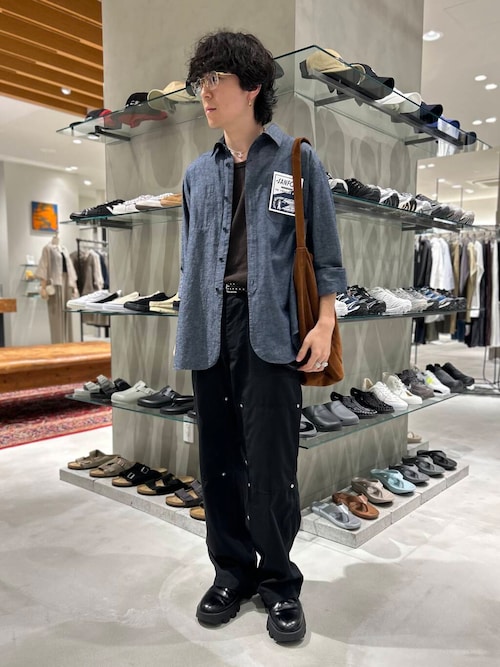 『別注』LE VETEMENT ATLANTIQUE×UR　シャンブレーシャツ