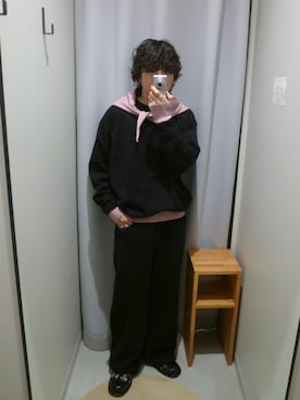 「初秋のパンツスタイル」｜「アイテム（スウェットパンツ）」を使った、nishioka さん（メンズ・170cm）の秋コーディネート