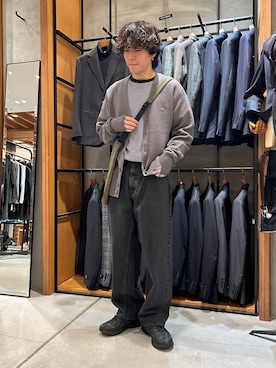 「gicipi（ジチピ）のGICIPI　LUPO（ニット/セーター）」を使った、nishioka さん（メンズ・170cm）の秋コーディネート