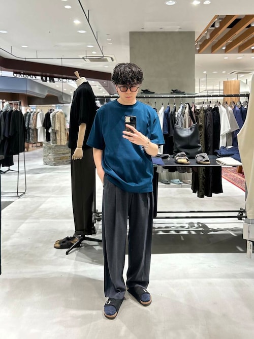 『別注』ATON×URBAN RESEARCH　TWO TUCKED EASY PANTS