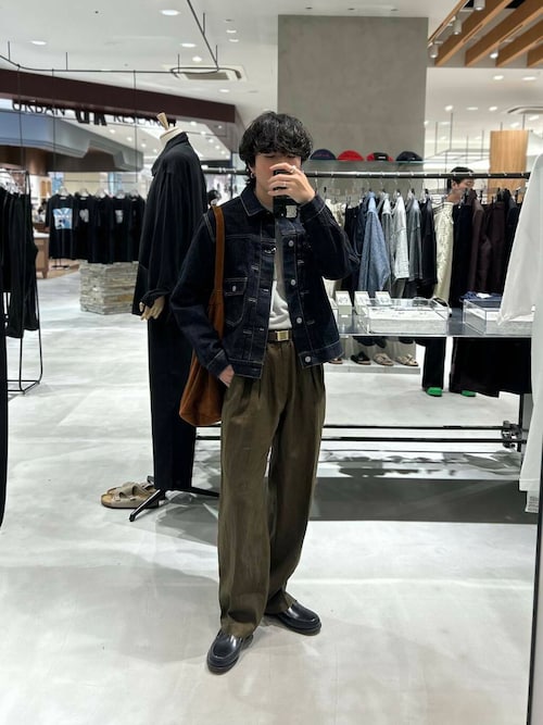 LINEN TUCK PANTS