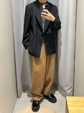 「アイテム（その他アウター）」を使った、nishioka さん（メンズ・170cm）の秋コーディネート