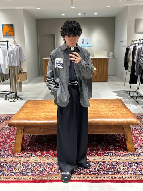 『別注』LE VETEMENT ATLANTIQUE×UR　シャンブレーシャツ