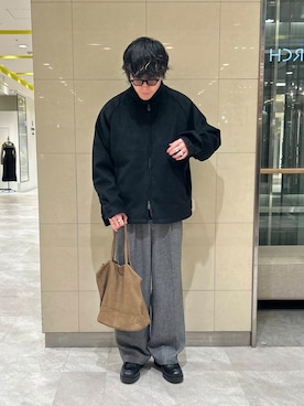 「寒い」｜「アイテム（その他アウター）」を使った、nishioka さん（メンズ・170cm）の冬コーディネート