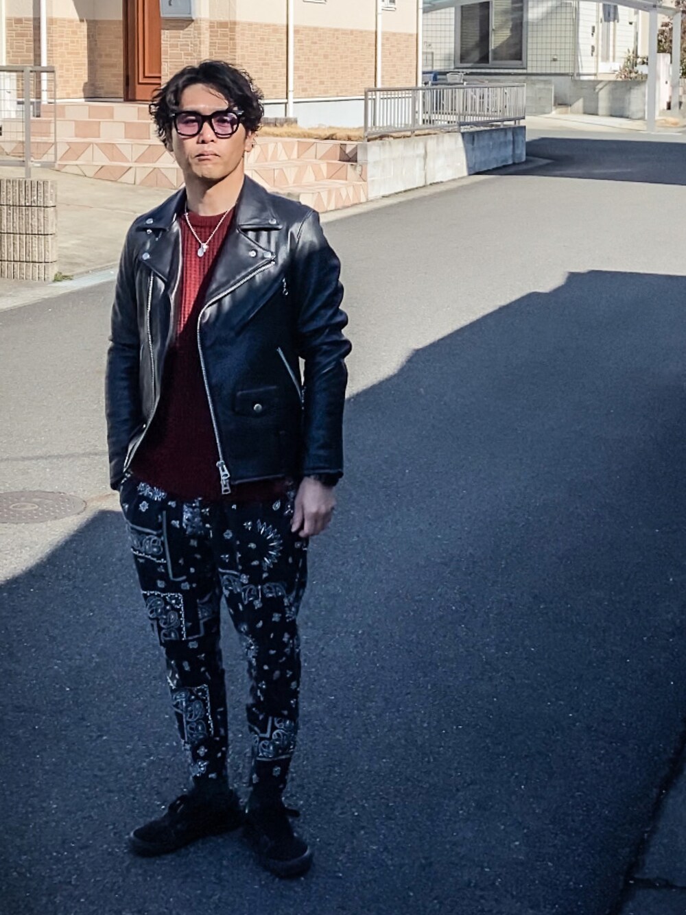 SG Ryohey｜JACKROSEのライダースジャケットを使ったコーディネート - WEAR