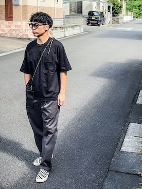 「アイテム（テーラードジャケット）」を使った、SG Ryoheyさん（メンズ・163cm）の秋コーディネート