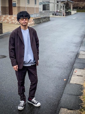「ジャックパーセル」｜「アイテム（スウェット）」を使った、SG Ryoheyさん（メンズ・163cm）の春コーディネート