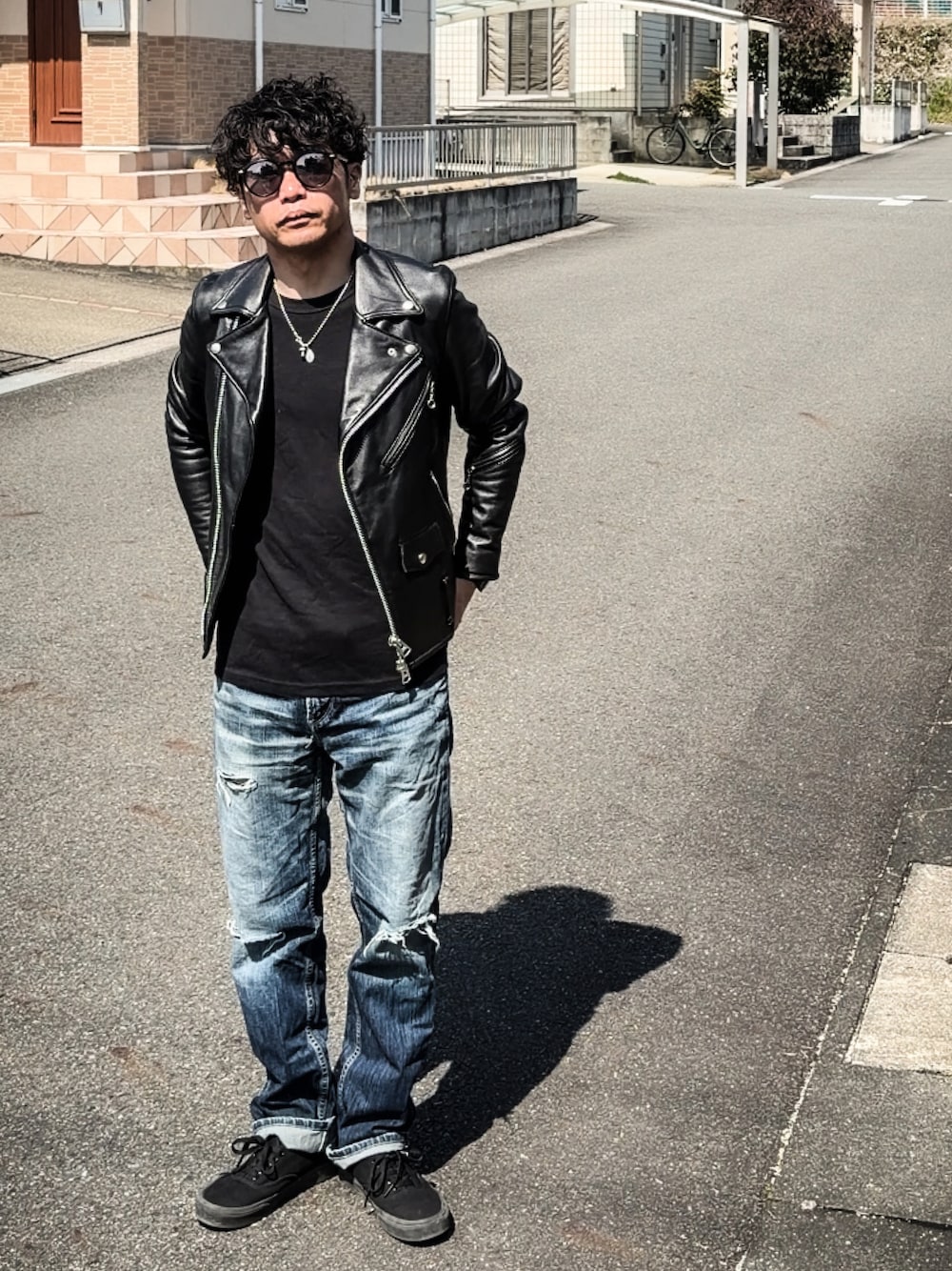 JACKROSE（ジャックローズ）の「WEB限定 LAMB LEATHER DOUBLE RIDERS 