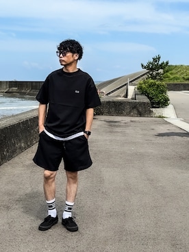 「VANS（バンズ）のアイテム」を使った、SG Ryoheyさん（メンズ・163cm）の夏コーディネート