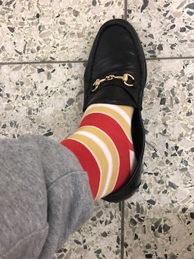 「L.H.P（エルエイチピー）のアイテム（パンツ）」を使った、るーく.しょーさん（メンズ・176cm）の春コーディネート