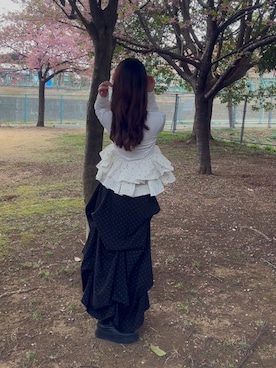 「LILY BROWN（リリーブラウン）のアイテム」を使った、mmさん（レディース・162cm）の春コーディネート