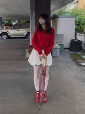 「HUNTER(ハンター)のアイテム」を使った、33さん(レディース・162cm)の春コーディネート