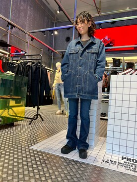 「DIESEL OSAKA」｜「アイテム（ジャケット/アウター）」を使った、Romiさん（レディース・168cm）の冬コーディネート
