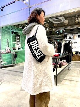 「DIESEL（ディーゼル）のアイテム（その他アウター）」を使った、Romiさん（レディース・168cm）の秋コーディネート