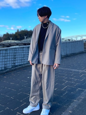 「G.O.C（ジーオーシー）のアイテム（Tシャツ/カットソー）」を使った、Kagetoraさん（メンズ・178cm）の冬コーディネート