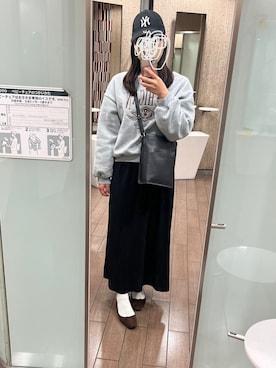 「BASE（ベース）のアイテム」を使った、りーさん（レディース・165cm）の秋コーディネート