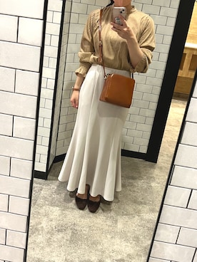 「BASE（ベース）のアイテム」を使った、りーさん（レディース・165cm）の秋コーディネート