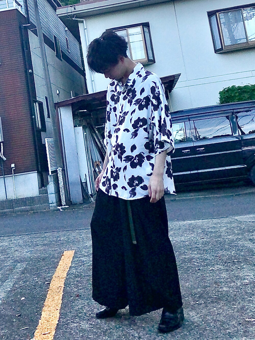 HARE（ハレ）の「ビッグフラワーパターンシャツ(HARE)（シャツ