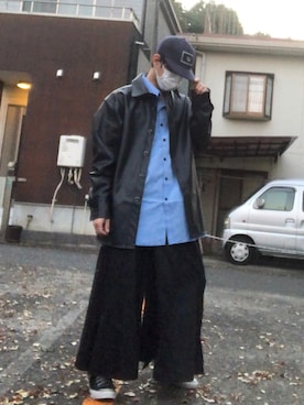 「BASIC COTTON（ベーシックコットン）のアイテム」を使った、Shinさん（メンズ・171cm）の秋コーディネート