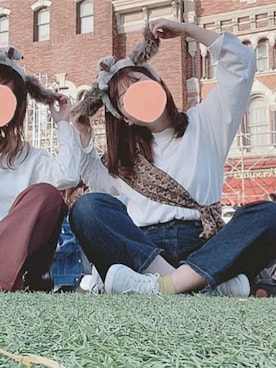 「EDWIN（エドウィン）のアイテム（バッグ）」を使った、ParU。さん（レディース・158cm）の秋コーディネート