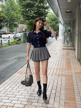 「one after another NICE CLAUP（ワンアフターアナザーナイスクラップ）のアイテム」を使った、おはなさん（レディース・157cm）の夏コーディネート