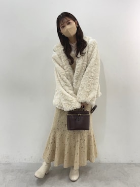 「one after another NICE CLAUP（ワンアフターアナザーナイスクラップ）のアイテム（ノーカラーコート）」を使った、おはなさん（レディース・155cm）の夏コーディネート