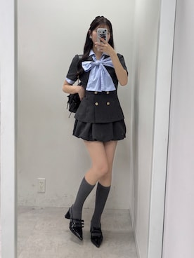 「one after another NICE CLAUP（ワンアフターアナザーナイスクラップ）のアイテム」を使った、おはなさん（レディース・157cm）の春コーディネート