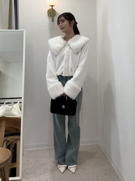 「フレンチガーリー」｜「アイテム（ブルゾン）」を使った、おはなさん（レディース・157cm）の秋コーディネート