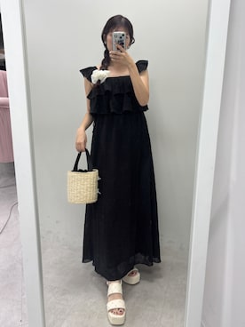「one after another NICE CLAUP（ワンアフターアナザーナイスクラップ）のアイテム」を使った、おはなさん（レディース・157cm）の夏コーディネート