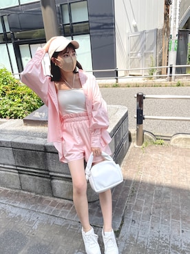 「NUN（エヌユーエヌ）のアイテム」を使った、おはなさん（レディース・155cm）の春コーディネート