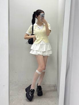 「one after another NICE CLAUP（ワンアフターアナザーナイスクラップ）のアイテム」を使った、おはなさん（レディース・157cm）の春コーディネート