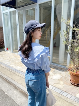 「NUN（エヌユーエヌ）のアイテム」を使った、おはなさん（レディース・155cm）の春コーディネート