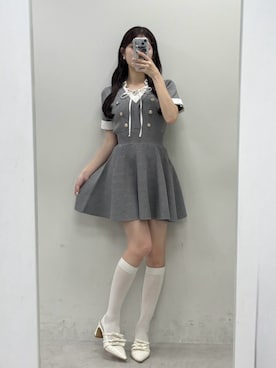 「one after another NICE CLAUP（ワンアフターアナザーナイスクラップ）のアイテム」を使った、おはなさん（レディース・157cm）の春コーディネート