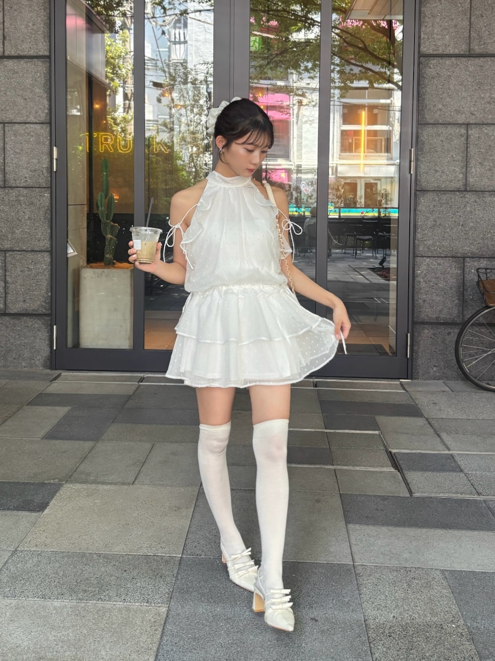新色追加！】アメスリバックリボンミニワンピースを使った人気