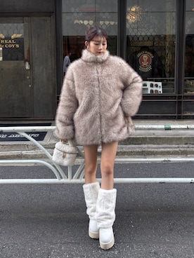 「アイテム（その他アウター）」を使った、おはなさん（レディース・157cm）の秋コーディネート
