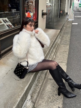 「アイテム（ブルゾン）」を使った、おはなさん（レディース・157cm）の秋コーディネート