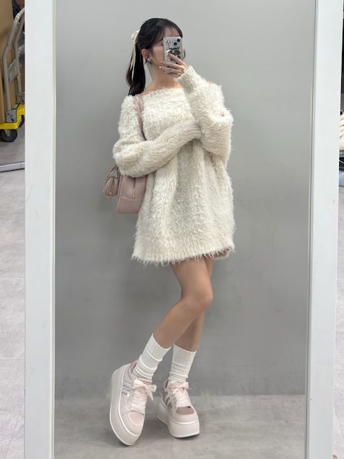 セール】【再入荷】メリーカールニットチュニック（ニット/セーター