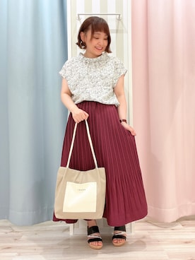 「DRESKIP（ドレスキップ）のアイテム（サンダル）」を使った、kitaさん（レディース・147cm）の夏コーディネート