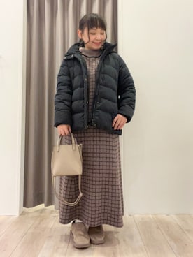 「DRESKIP（ドレスキップ）のアイテム（その他アウター）」を使った、kitaさん（レディース・147cm）の冬コーディネート