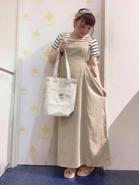 「DRESKIP（ドレスキップ）のアイテム（財布/小物）」を使った、kitaさん（レディース・147cm）の夏コーディネート
