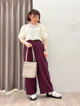 「DRESKIP（ドレスキップ）のアイテム（サンダル）」を使った、kitaさん（レディース・147cm）の秋コーディネート