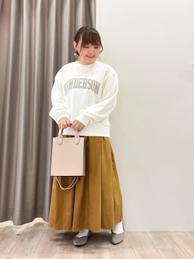 「マスタードイエロー」｜kitaさん（レディース・147cm）の秋コーディネート