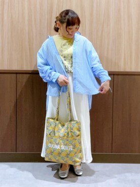 「PEANUTS（ピーナッツ）のアイテム（トップス）」を使った、kitaさん（レディース・147cm）の秋コーディネート